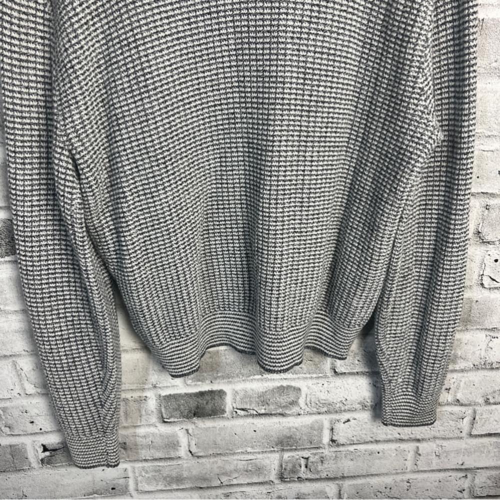 Vintage 90s Jantzen Chunky Rib Knit Oversized V-Neck Pullover Sweater - Picture 9 of 11